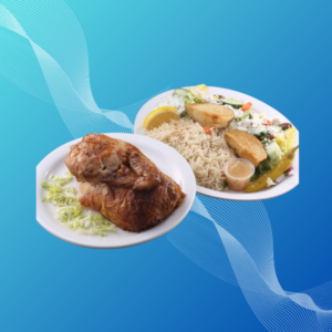 Half Bro Chicken with Rice